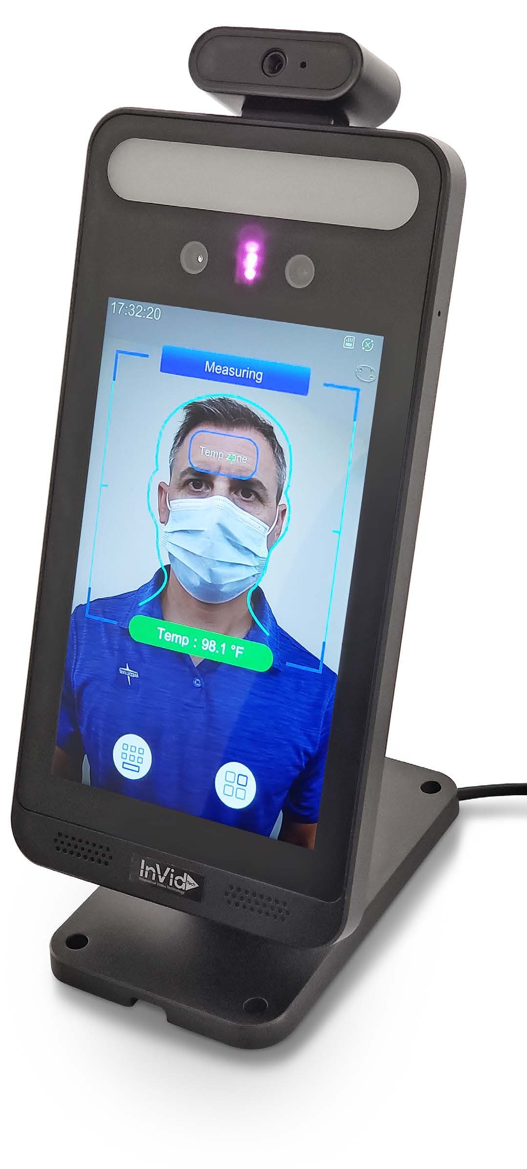 Temperature And Facial Recognition Tablet